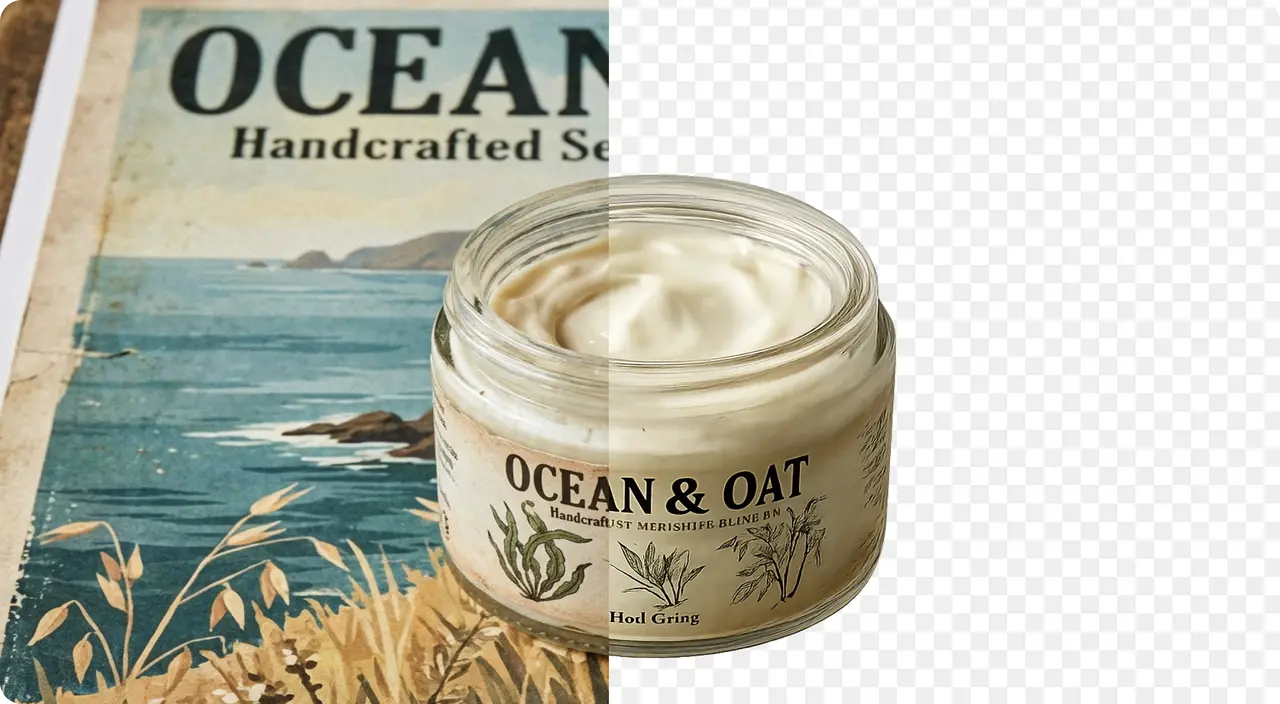 Hand cream with transparent background