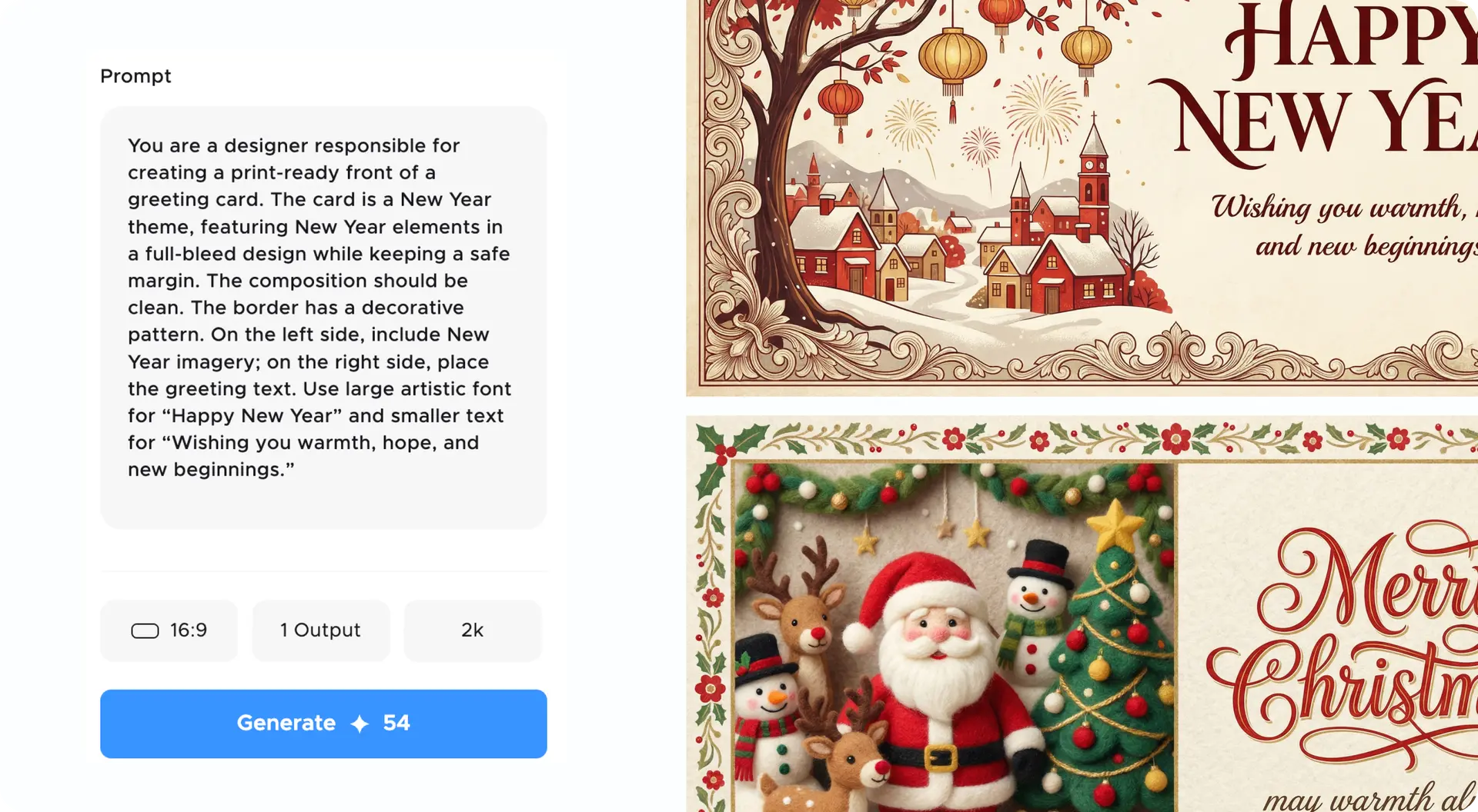 Postcards Design Assistance