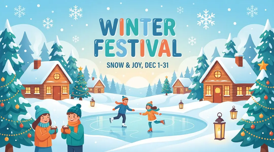 Winter sports poster