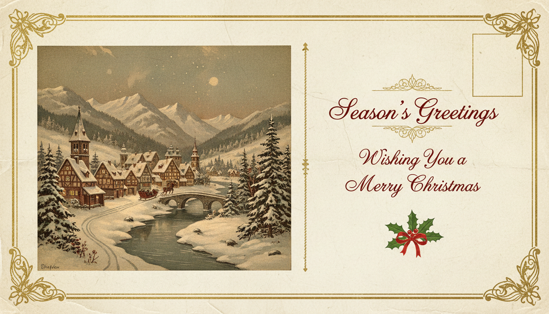 Wishing You a Merry Christmas Greeting Card
