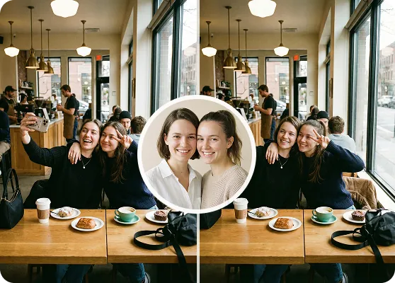 Face swap image - artwork face replacement