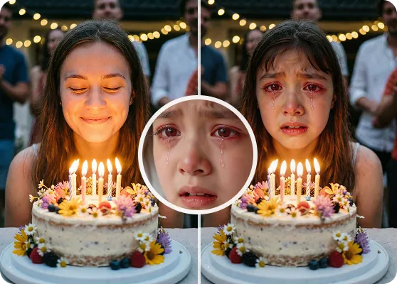 AI face swap picture - scene transformation