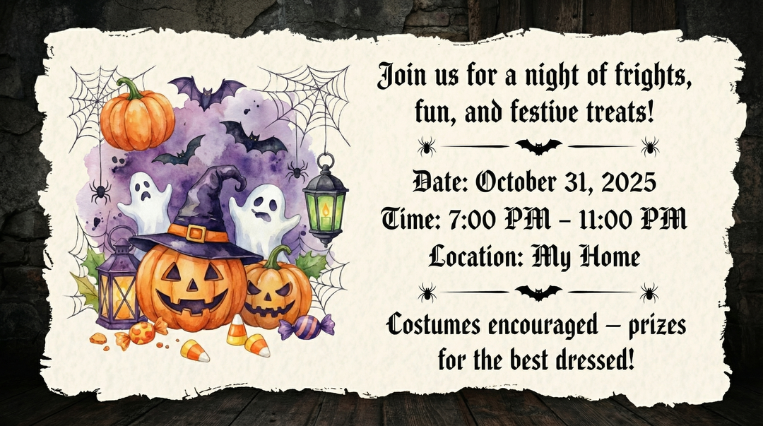 night of frights fun and festive treats card 2